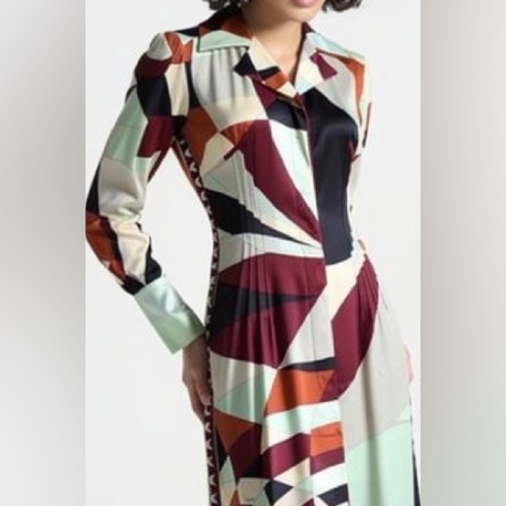 Vintage Emilio Pucci AW 2004/2005  Silk Shirt Dress (Christian Lacroix Era) - Picture 4 of 17